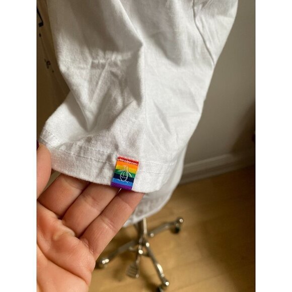 Original Penguin Pride BNWOT Men white TShirt  LGBTQ - Picture 6 of 8